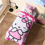 Hello Kitty Duvet Cover and Pillowcase Set Girls Teens Bedding  - Single Size - Get Trend