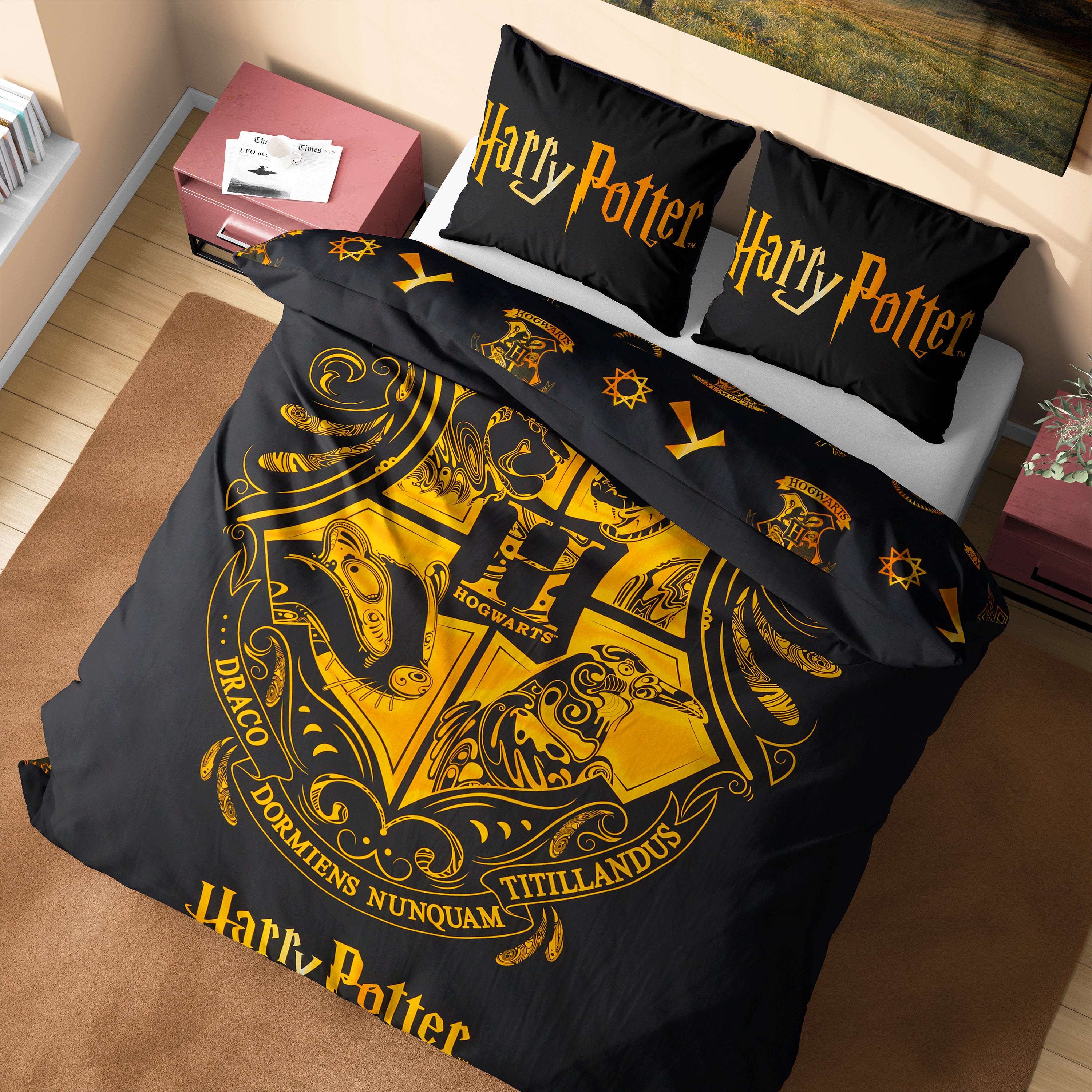 Harry Potter Duvet Cover and Pillowcase Set Kids Teens Women Bedding - Get Trend