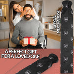 Arsenal F.C. Long Hot Water Bottle with Soft Cover 2L - Football Gifts for Him (Black Long) - Get Trend