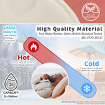 Arsenal F.C. Long Hot Water Bottle with Soft Cover 2L - Football Gifts for Him (Black Long) - Get Trend