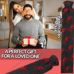 Liverpool F.C. Long Hot Water Bottle with Soft Cover 2L - Gifts for Him (Black/Red Long) - Get Trend