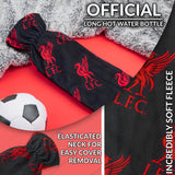 Liverpool F.C. Long Hot Water Bottle with Soft Cover 2L - Gifts for Him (Black/Red Long) - Get Trend