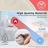 Liverpool F.C. Long Hot Water Bottle with Soft Cover 2L - Gifts for Him (Black/Red Long) - Get Trend