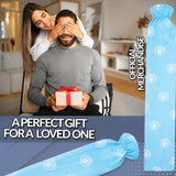 Manchester City F.C. Long Hot Water Bottle with Soft Cover 2L - Gifts for Him (Blue Long) - Get Trend