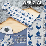 Tottenham Hotspur F.C. Long Hot Water Bottle with Soft Cover 2L - Gifts for Him (White/Navy Long) - Get Trend