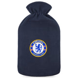 Chelsea F.C. Hot Water Bottle with Soft Cover 1.8L - Football Gifts for Him (Navy) - Get Trend