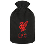 Liverpool F.C. Hot Water Bottle with Soft Cover 1.8L - Gifts for Him (Black) - Get Trend