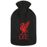 Liverpool F.C. Hot Water Bottle with Soft Cover 1.8L - Gifts for Him (Black) - Get Trend