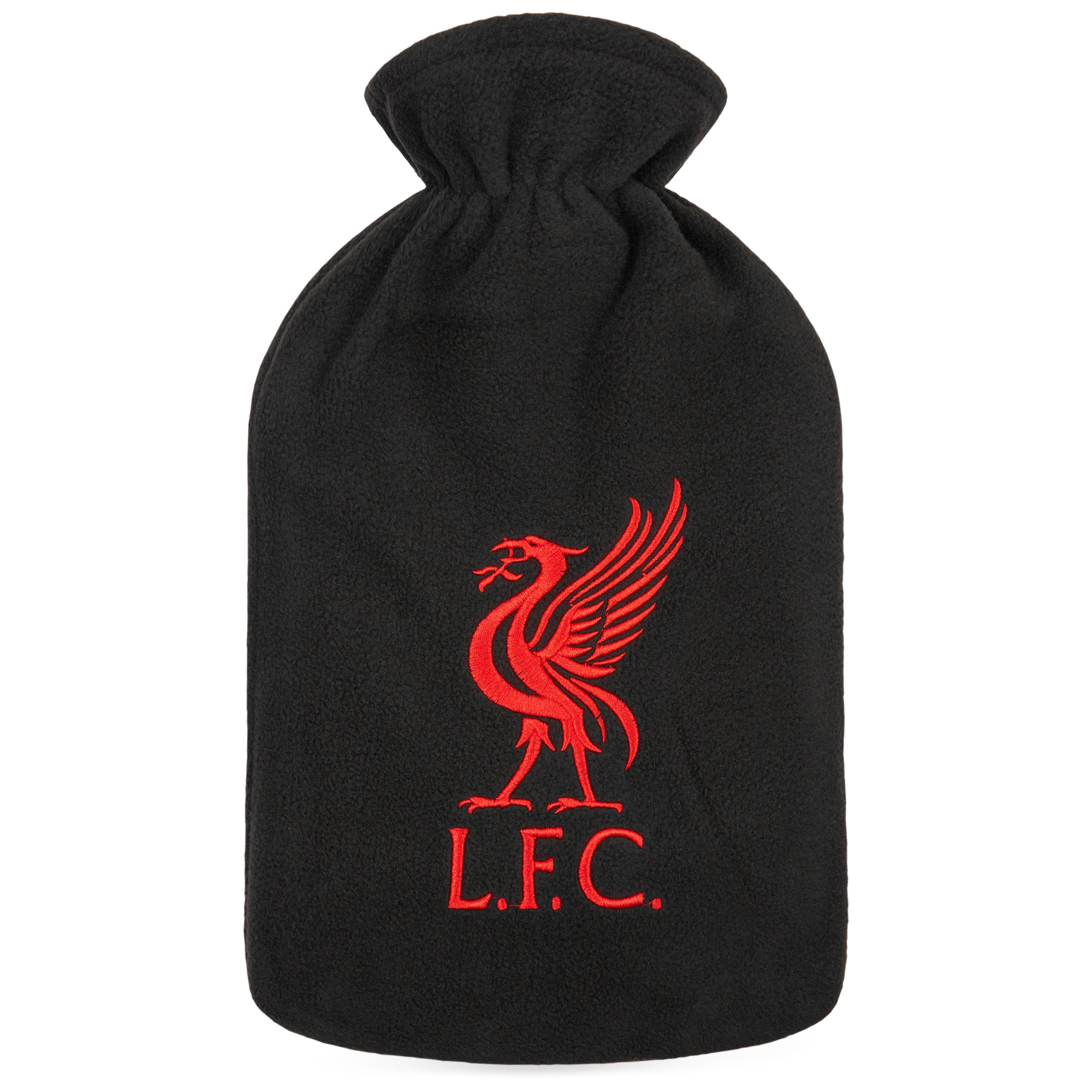 Liverpool F.C. Hot Water Bottle with Soft Cover 1.8L - Gifts for Him (Black) - Get Trend
