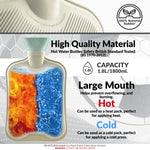 Liverpool F.C. Hot Water Bottle with Soft Cover 1.8L - Gifts for Him (Black) - Get Trend