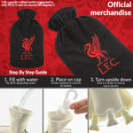 Liverpool F.C. Hot Water Bottle with Soft Cover 1.8L - Gifts for Him (Black) - Get Trend