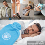 Manchester City F.C. Hot Water Bottle with Soft Cover 1.8L - Gifts for Him (Blue) - Get Trend