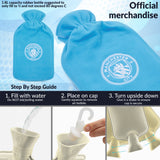 Manchester City F.C. Hot Water Bottle with Soft Cover 1.8L - Gifts for Him (Blue) - Get Trend
