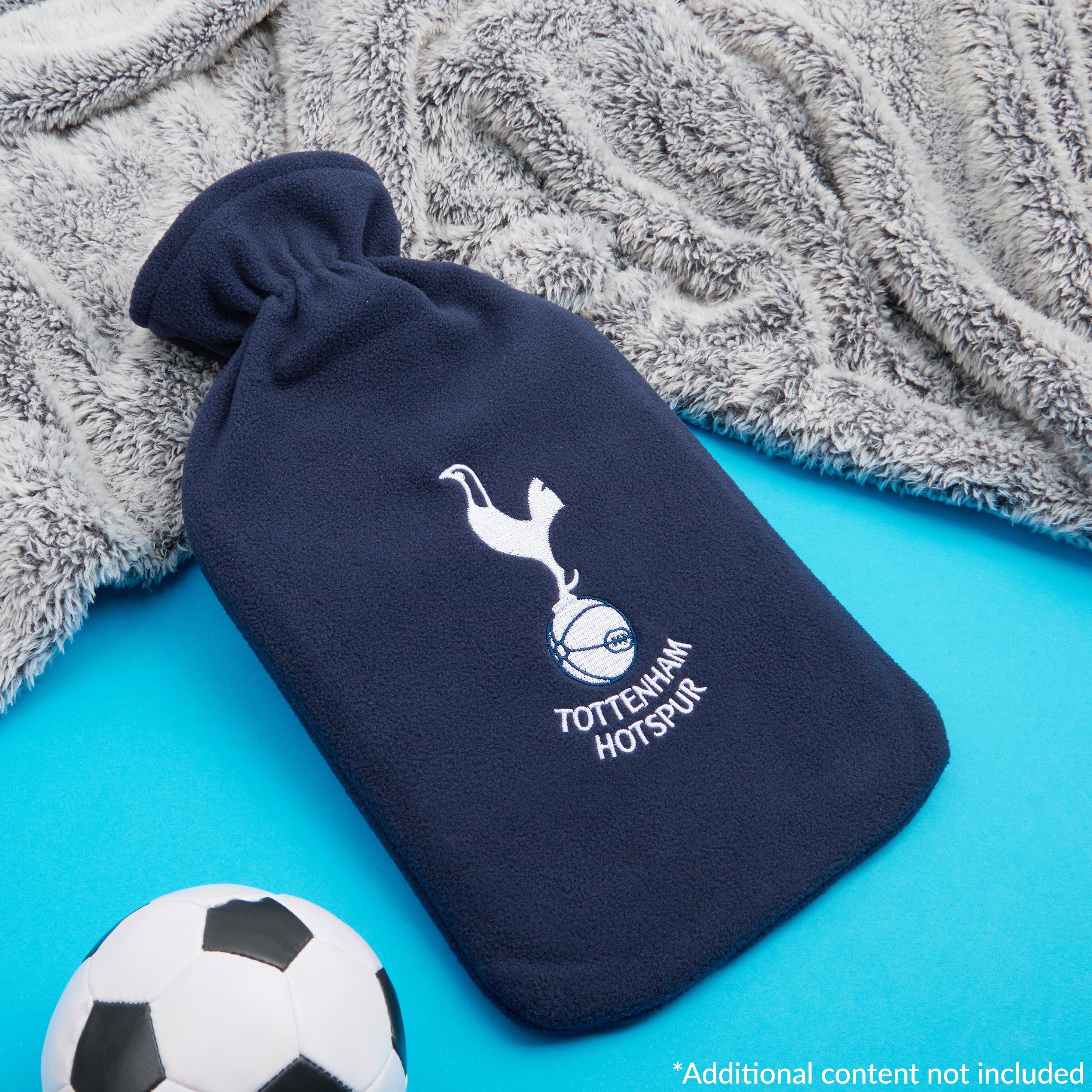 Tottenham Hotspur F.C. Hot Water Bottle with Soft Cover 1.8L - Gifts for Him (Navy) - Get Trend