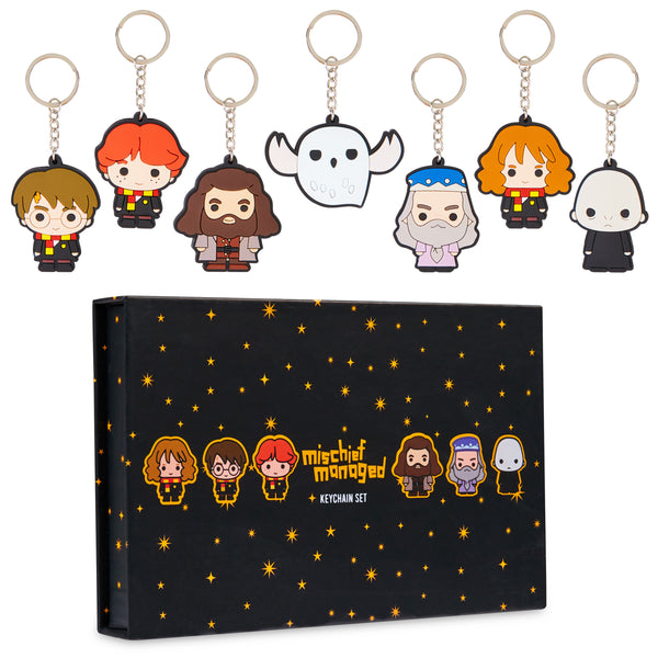 Harry Potter Keyrings for Kids, Mini Figures Set of 7 Keychain Harry Potter Characters - Get Trend