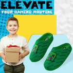 Minecraft Boys Slippers, Cosy Creeper Indoor House Shoes - Gamer Gifts for Boys - Get Trend