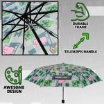 Minecraft Telescopic Umbrella - Folding Umbrella Lightweight for Travel School - Get Trend
