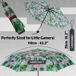 Minecraft Telescopic Umbrella - Folding Umbrella Lightweight for Travel School - Get Trend