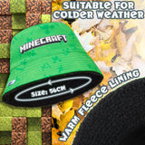 Minecraft Boys Bucket Hat with Fleece Lining - Creeper Gifts for Boys Green - Get Trend
