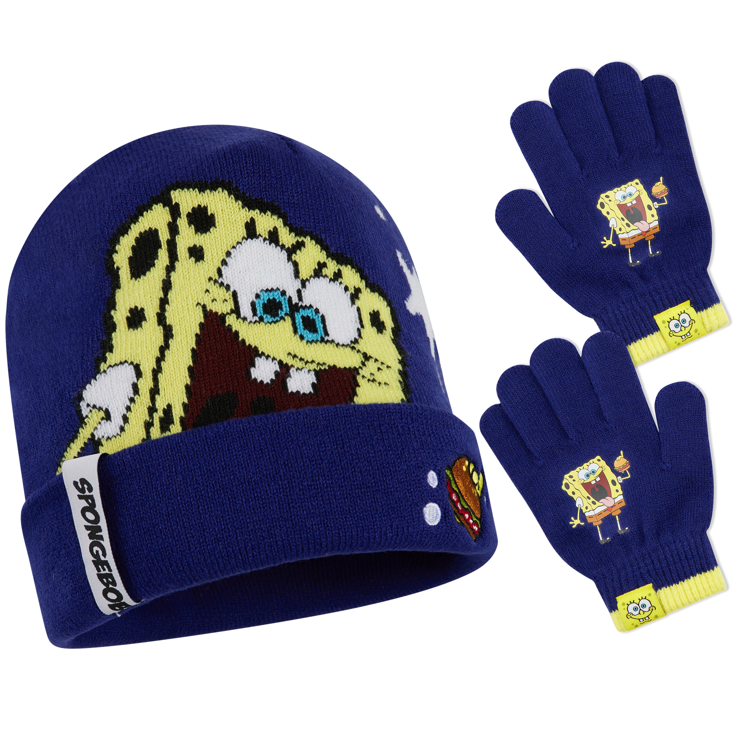 SPONGEBOB SQUAREPANTS Boys Winter Accessories Set - Gifts for Boys - Get Trend