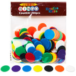 KreativeKraft Bingo Accessories Variety of  Colourful Bingo Counters for Events Parties (Multi Chips) - Get Trend