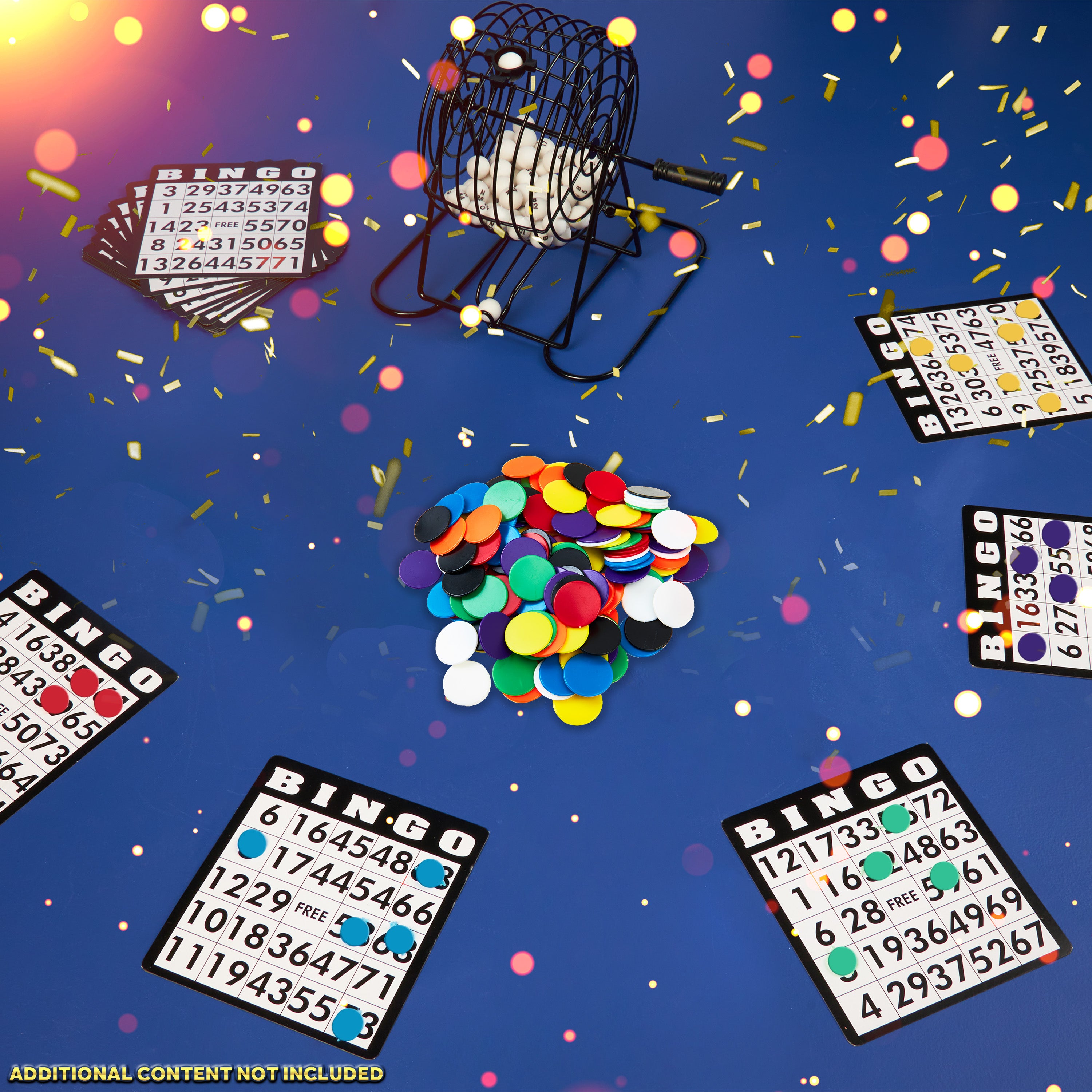 KreativeKraft Bingo Accessories Variety of  Colourful Bingo Counters for Events Parties (Multi Chips) - Get Trend