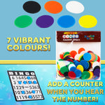 KreativeKraft Bingo Accessories Variety of  Colourful Bingo Counters for Events Parties (Multi Chips) - Get Trend