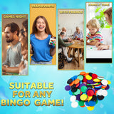 KreativeKraft Bingo Accessories Variety of  Colourful Bingo Counters for Events Parties (Multi Chips) - Get Trend