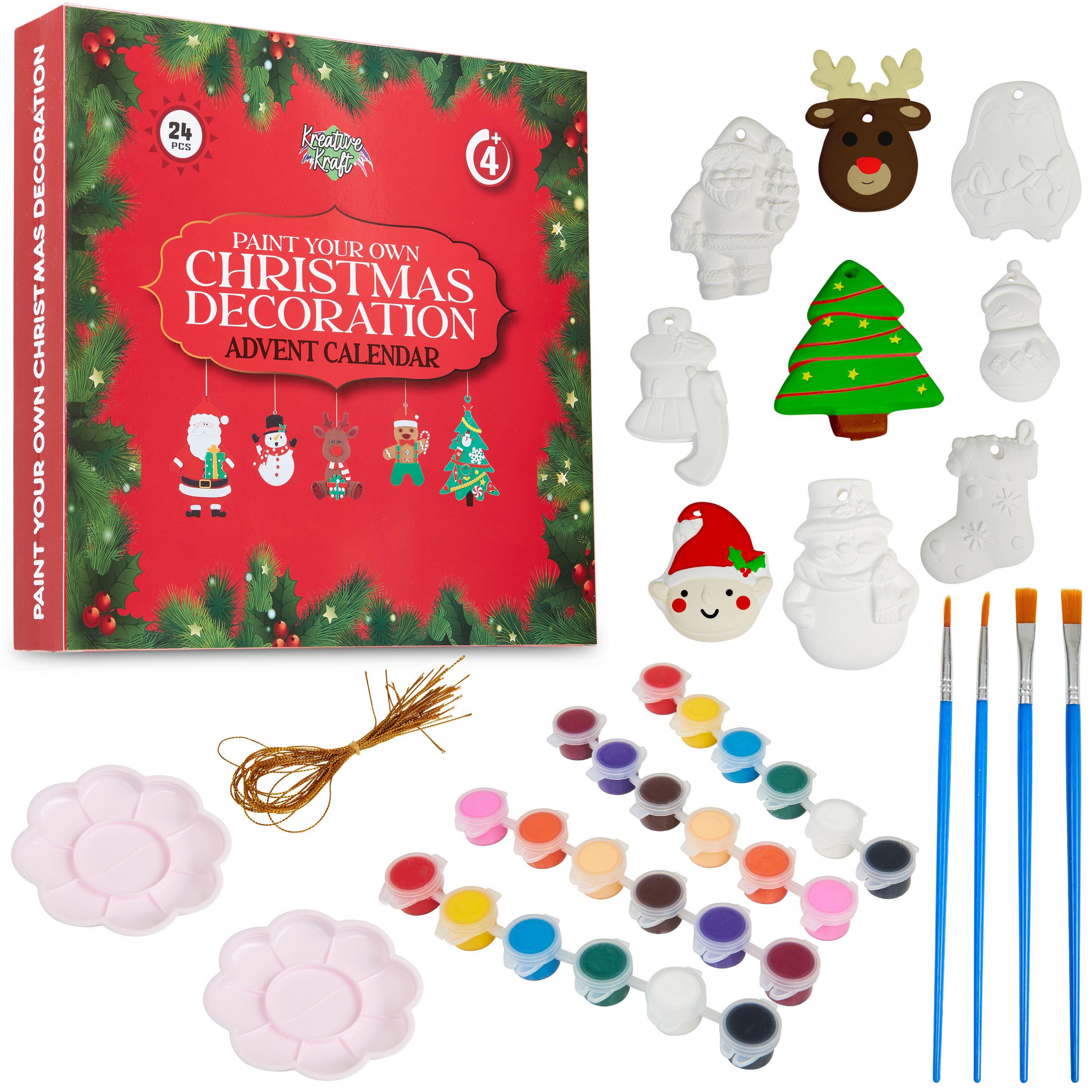 KreativeKraft DIY Decorations Advent Calendar 2025 Paint Your Own Decorations - Get Trend