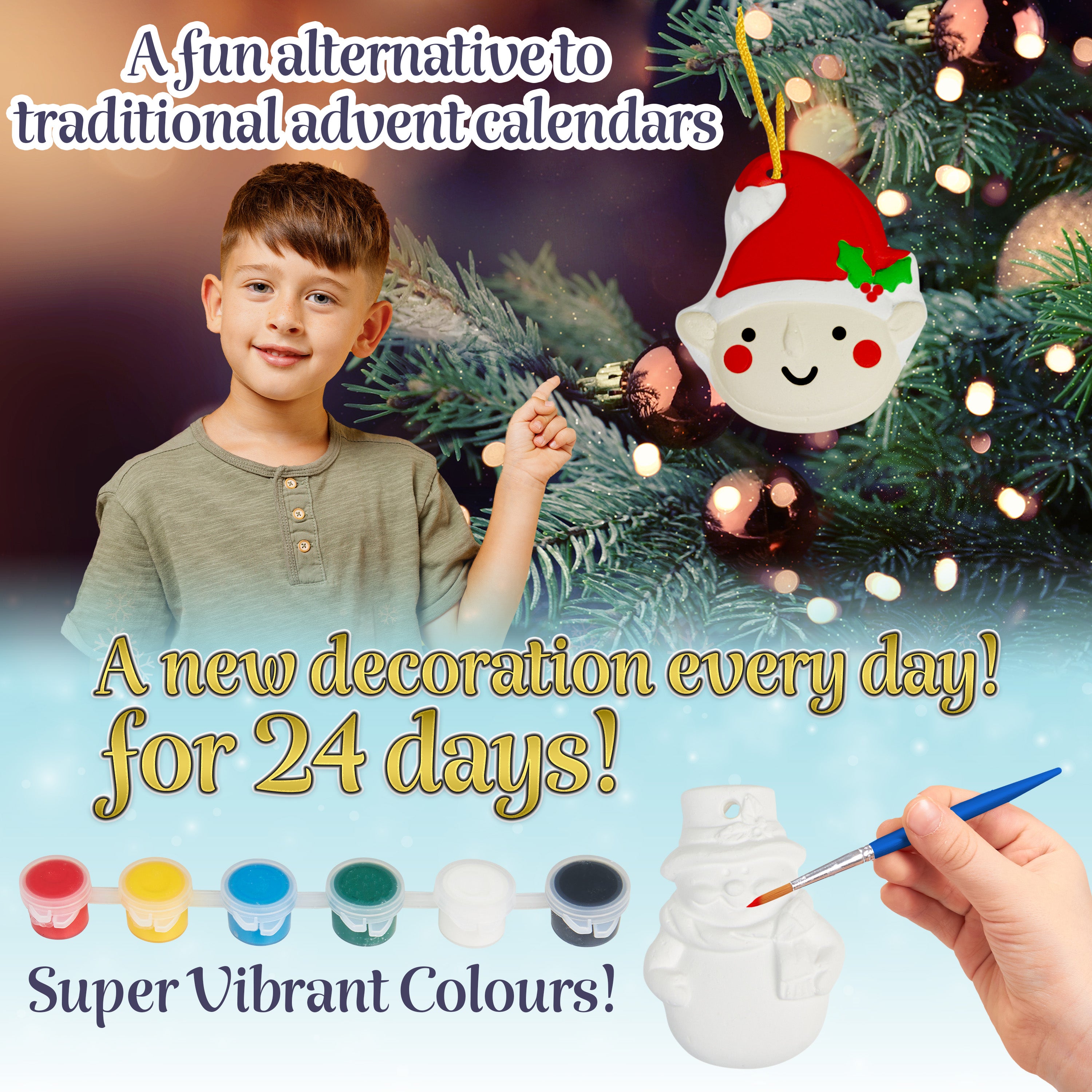 KreativeKraft DIY Decorations Advent Calendar 2025 Paint Your Own Decorations - Get Trend
