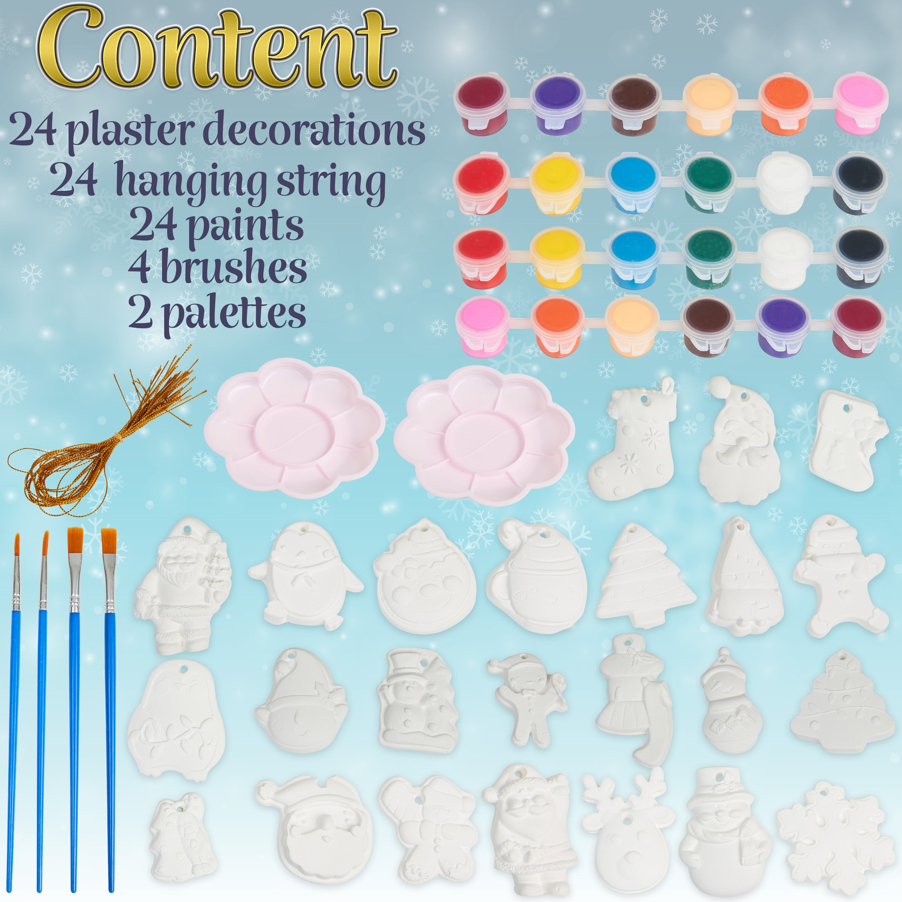 KreativeKraft DIY Decorations Advent Calendar 2025 Paint Your Own Decorations - Get Trend