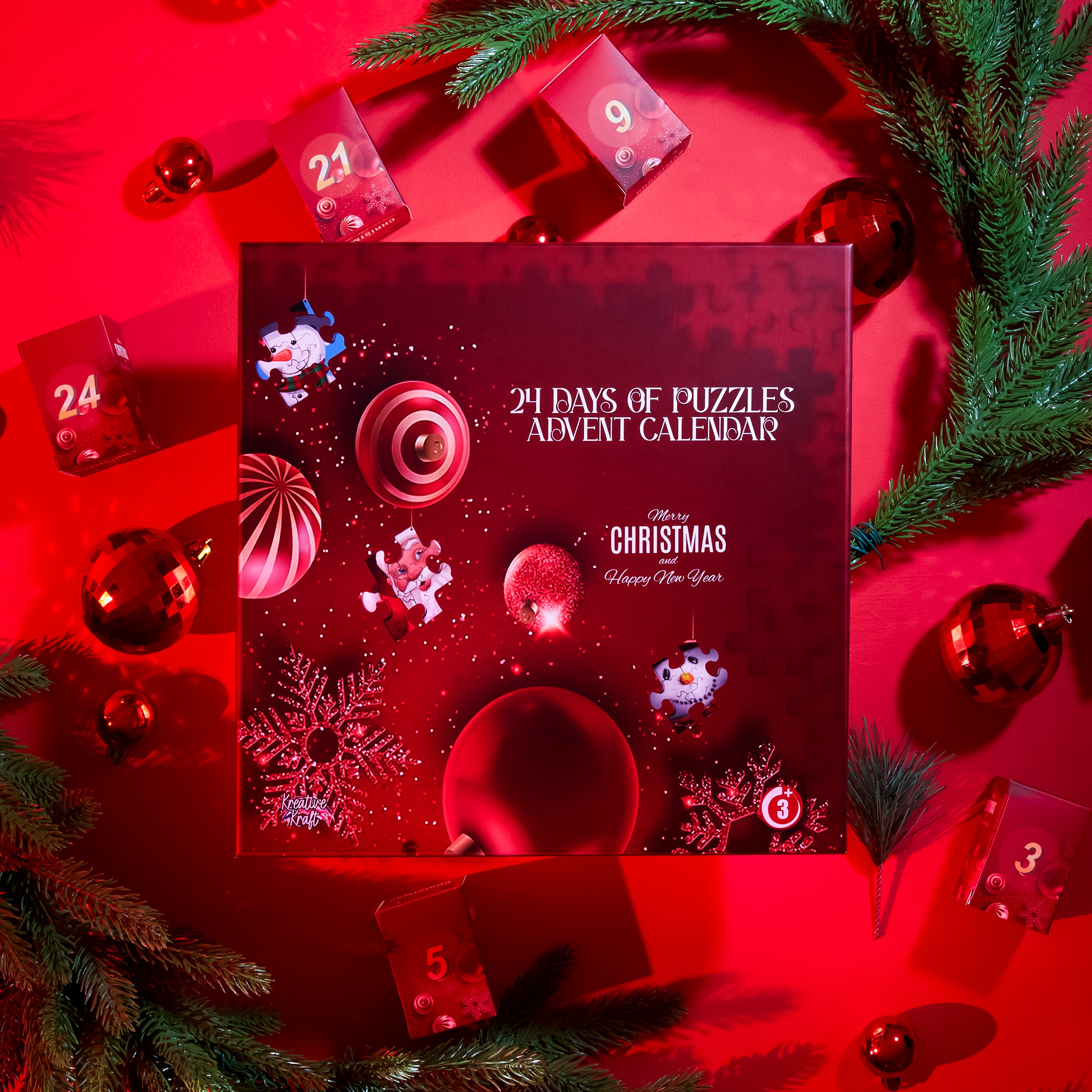 KreativeKraft Puzzle Advent Calendar 2025 Fun Christmas Countdown Calendar - Get Trend