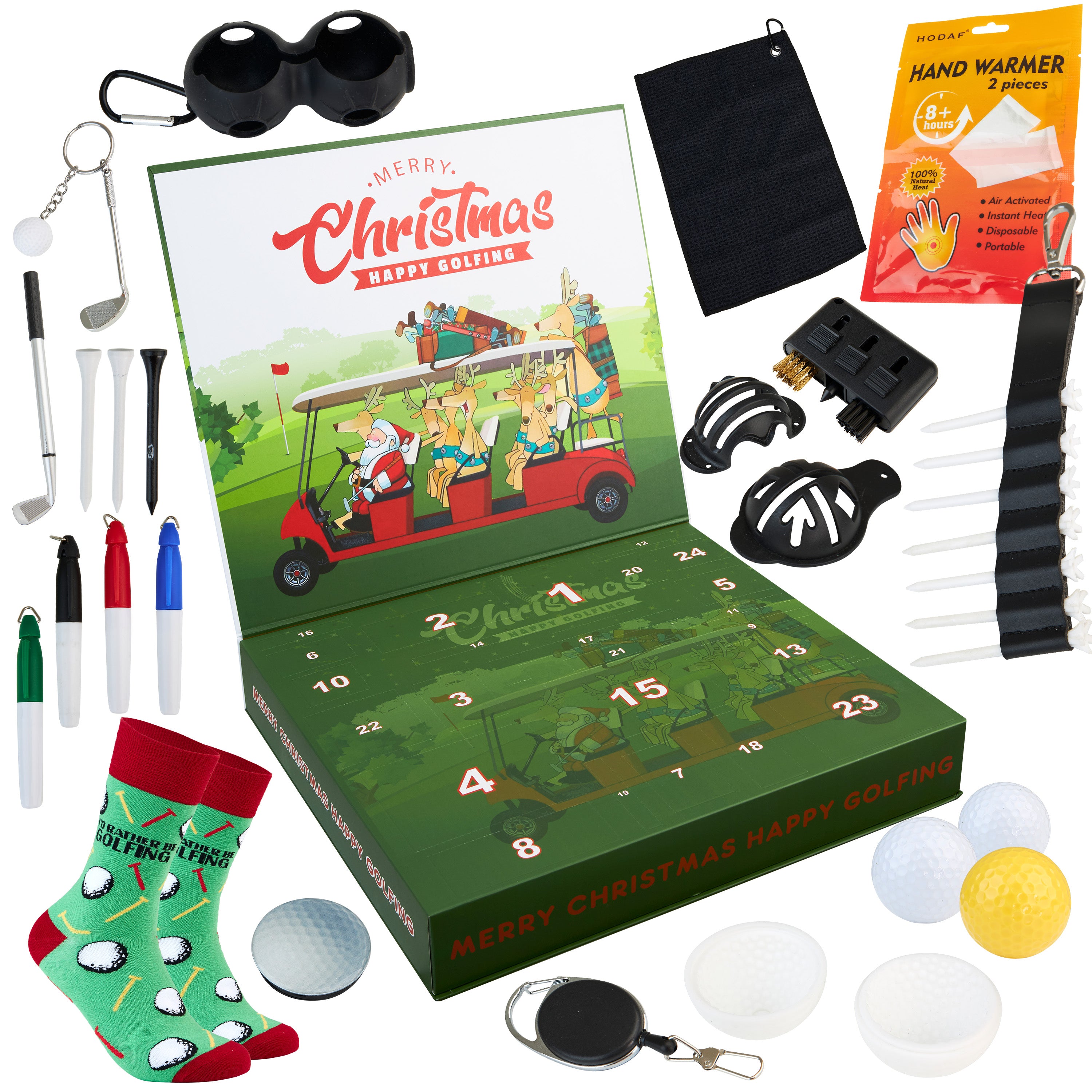 KreativeKraft Golf Advent Calendar 2025 Christmas Countdown Calendar for Golfers - Get Trend