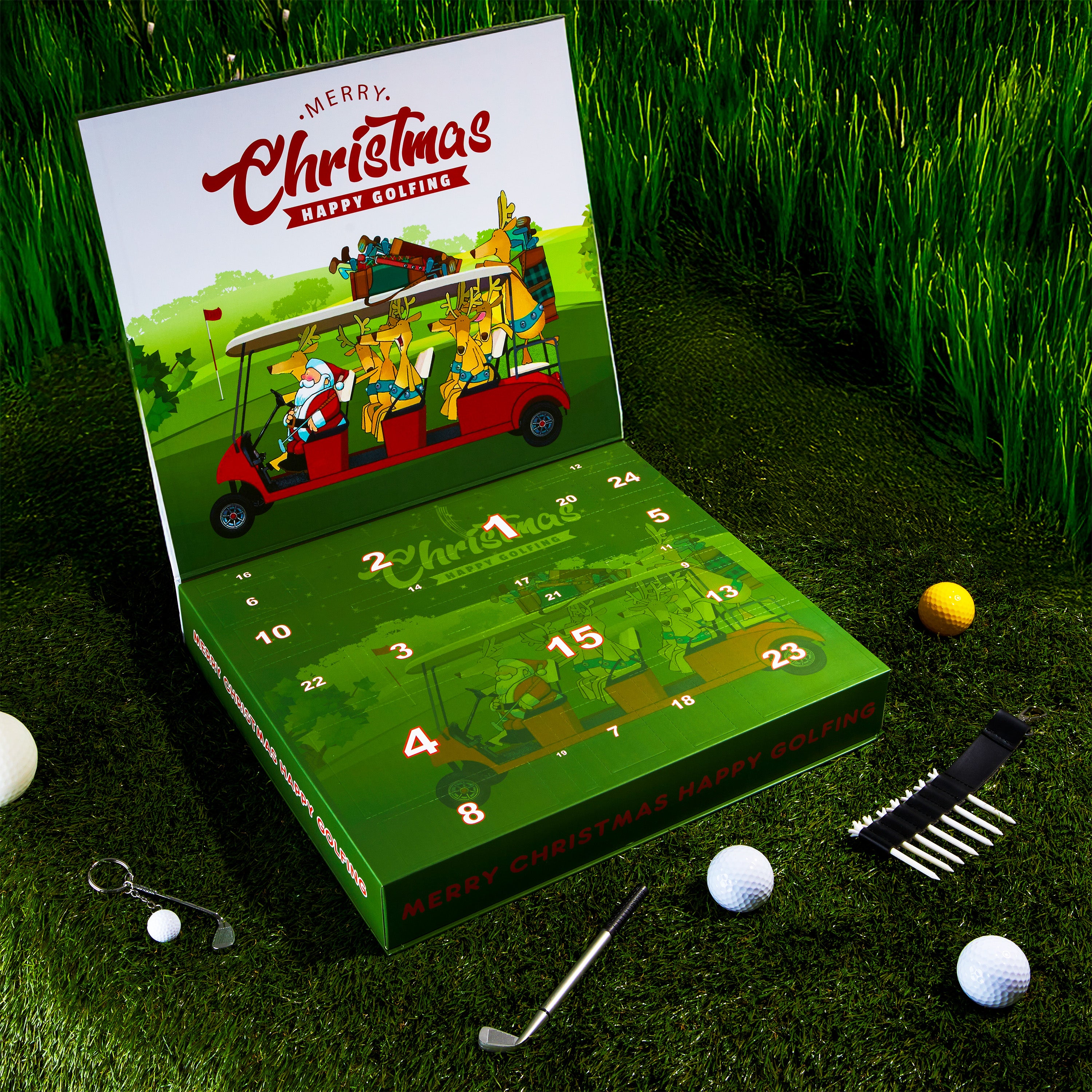 KreativeKraft Golf Advent Calendar 2025 Christmas Countdown Calendar for Golfers - Get Trend