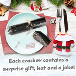 KreativeKraft Christmas Crackers Pack of 10 Crackers for Kids and Adults - Get Trend