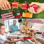 KreativeKraft Christmas Crackers, Pack of 6 Nutcracker Ornament Festive Crackers (Red Nutcracker) - Get Trend
