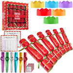 KreativeKraft Christmas Crackers, Pack of 6 Musical Crackers for Festive Fun (Multi Kazoo) - Get Trend