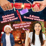 KreativeKraft Christmas Crackers, Pack of 6 Musical Crackers for Festive Fun (Multi Kazoo) - Get Trend