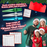 KreativeKraft Christmas Crackers, Pack of 6 Musical Crackers for Festive Fun (Multi Kazoo) - Get Trend