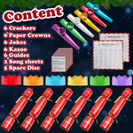 KreativeKraft Christmas Crackers, Pack of 6 Musical Crackers for Festive Fun (Multi Kazoo) - Get Trend