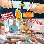 KreativeKraft Christmas Crackers Pack of 6 Festive Crackers with Soft Toys - Get Trend