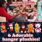 KreativeKraft Christmas Crackers Pack of 6 Festive Crackers with Soft Toys - Get Trend
