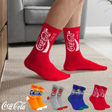 Coca-Cola Novelty Socks for Adults and Teenagers - Soft, Comfy Calf Length Socks Multipack, Funny Socks - Christmas Gifts - Get Trend