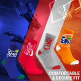 Coca-Cola Novelty Socks for Adults and Teenagers - Soft, Comfy Calf Length Socks Multipack, Funny Socks - Christmas Gifts - Get Trend