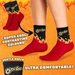 Cheetos Womens Novelty Socks, Calf Length Breathable Funny Socks - Womens Gifts - Get Trend