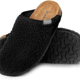 DUNLOP Slippers Warm Fuzzy Slip On Clog Slippers Comfy Mule House Shoes - Womens - Get Trend