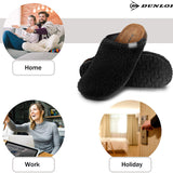 DUNLOP Slippers Warm Fuzzy Slip On Clog Slippers Comfy Mule House Shoes - Womens - Get Trend