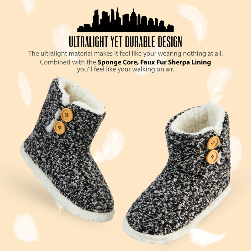 Dunlop Slippers for Women, Faux Sheepskin Fur Bootie Slippers Women - Get Trend