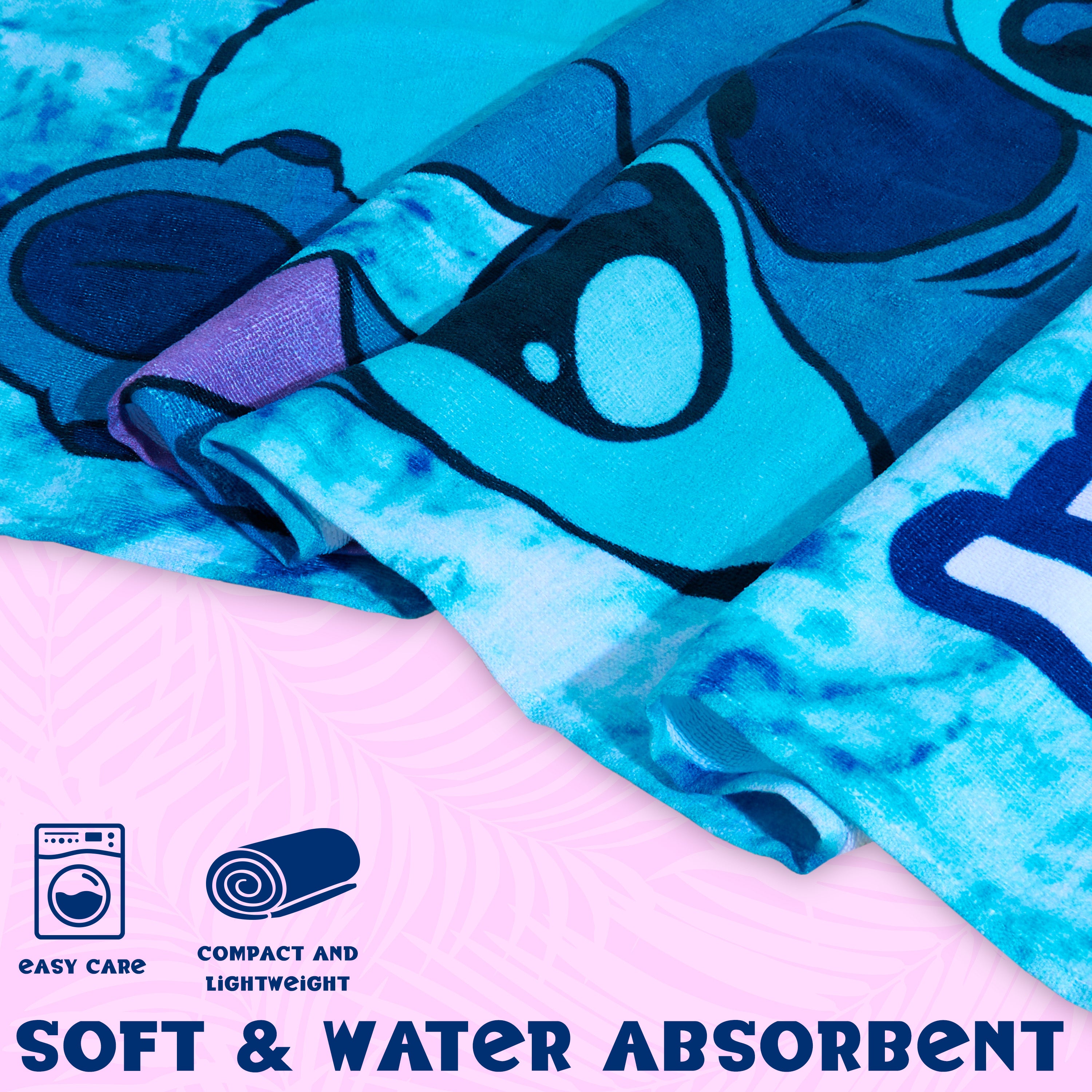 Disney Beach Towel for Kids, 100% Cotton Quick Dry Swimming Towel 70 x 140cm - Get Trend