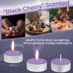 DECO EXPRESS Tealight Candles Multipack of 200, 100, 50, 25 or 24, Burning Time 4, 8 or 10 Hours - Tea Lights Candles - Get Trend